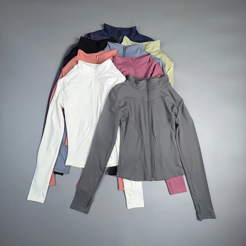 Tired Mom's Sculpt Premium Zip up Yoga Jacket