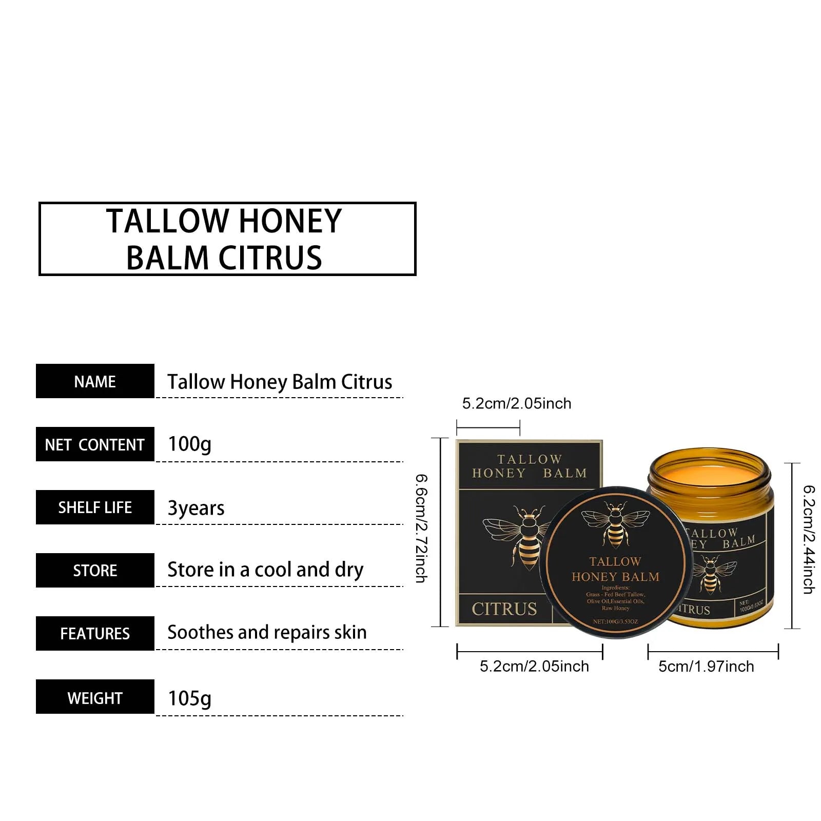 Legacy Glow: Whipped Tallow & Honey Skin Nourishing Cream