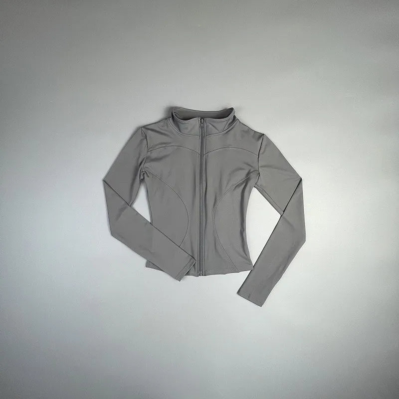 Tired Mom's Sculpt Premium Zip up Yoga Jacket